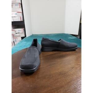 Bass Shoes Size 7.5 Womens Black Trisha Slip On Wedge Fabric Round Toe NWOB